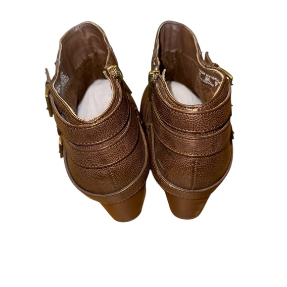 Canyon River Blues Brown Ankle Booties with Triple Buckle - Picture 2 of 7